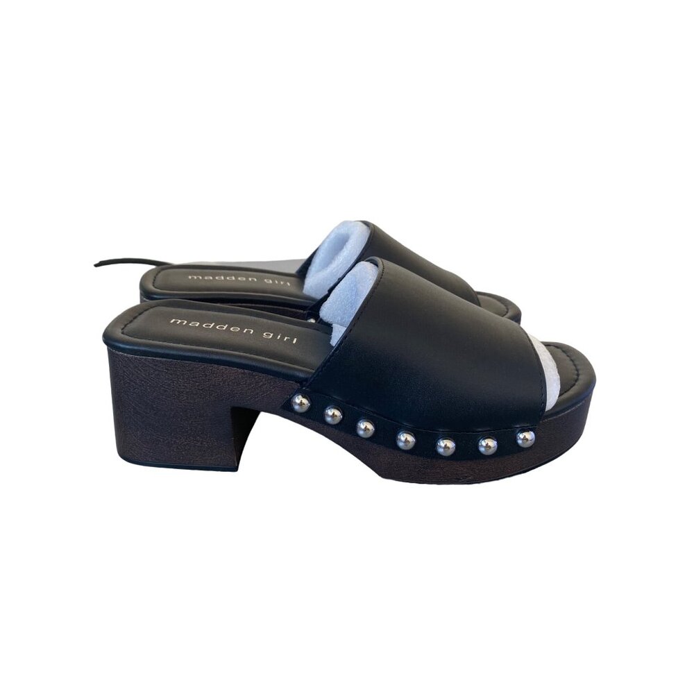 Madden Girl Black Studded Sandals - Picture 2 of 5
